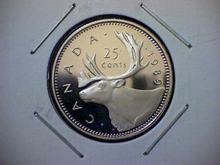 Canadian Proof 25 - Cent Coin Bu.  One Coin From 1981 To 1990 Inclusive photo