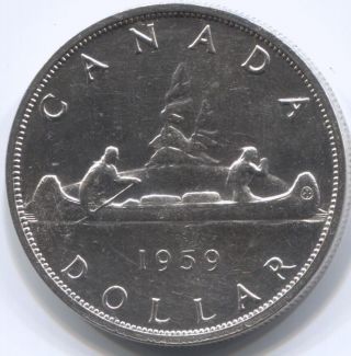 1959 Canada Silver $1 One Dollar Coin photo