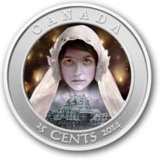 2014 Canada Haunted Ghost Bride Colored Coin - A Real Thriller photo