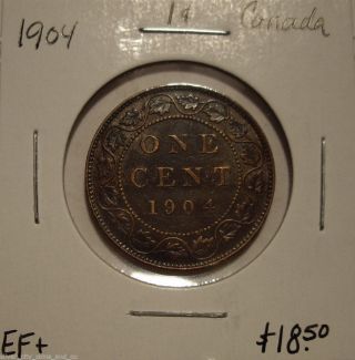 Canada Edward Vii 1904 Large Cent - Ef, photo