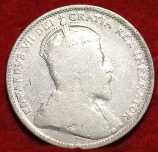 1903 Canada 25 Cents Silver Foreign Coin S/h photo