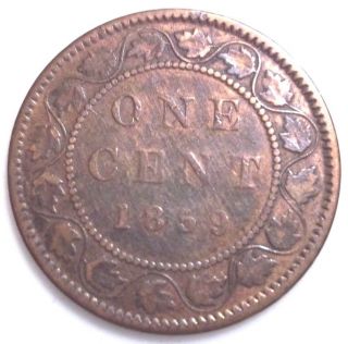 Canada 1859 Victoria Large Cent / Penny photo