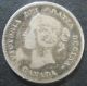 1900 Canada 5 Cents Silver Coin Queen Victoria Oval 0 Coins: Canada photo 1
