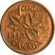 1943 Canada Small Cent George Vi Unc N/r Coins: Canada photo 1