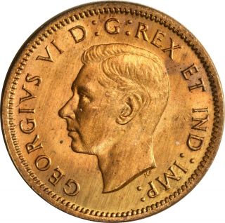 1940 Canada Small Cent George Vi Unc N/r photo