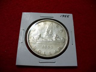 1955 Canada Silver Dollar Coin Grade See Photos photo