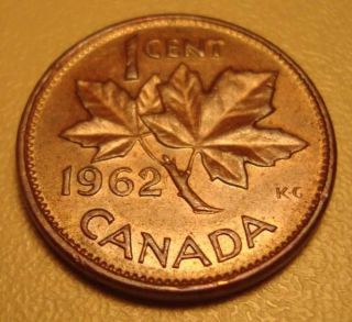 1962 Canada Small One Cent Coin Double Date Error (our 008) photo