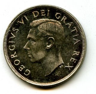 1950 Canada Silver $1 Dollar Au 37806 photo