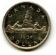 1950 Canada Silver $1 Dollar Au 37806 Coins: Canada photo 1
