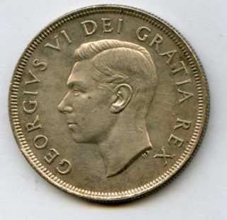 1949 Canada Silver $1 Dollar Xf 37850 photo