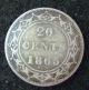 1865 Canada Newfoundland 20 Cents Silver Victoria Coins: Canada photo 1