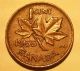 Error Coin 1955 Flaw Planchet Damage Around Date Elizabeth Ii Canada Penny S35 Coins: Canada photo 1