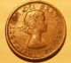Error Coin 1955 Flaw Planchet Damage Around Date Elizabeth Ii Canada Penny S35 Coins: Canada photo 2