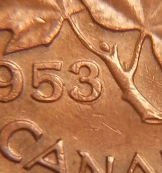 Error Coin 1953 Double Date 3 Penny S105 photo