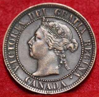 1896 Canada 1 Cent Foreign Coin S/h photo