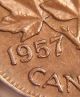 Error Coin 1957 Double Date 57 & Hanging 7 S109 Look Coins: Canada photo 4