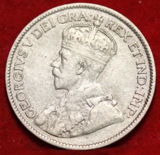 1913 Canada 25 Cents Silver Foreign Coin S/h photo
