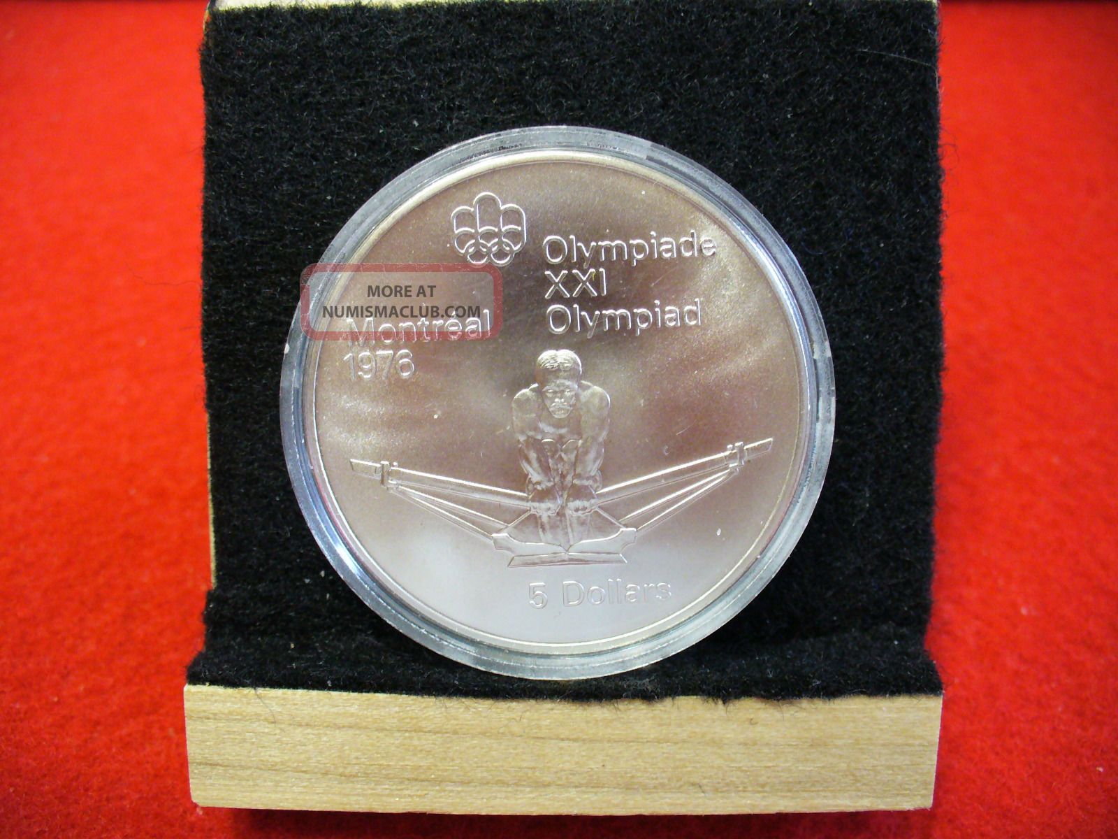 1976 Montreal Olympics Silver 5 Coin Canada Rowing canada-1976-5-olympics-fencing-925-silver-proof-capsule-top-grade