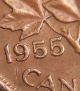 Error Coin 1955 Double Date 955 & Leaves Penny S108 Coins: Canada photo 3