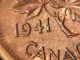 Error Coin 1941 Double Date 941 & Leaves George Vi Penny S114 Some Lustre Coins: Canada photo 2