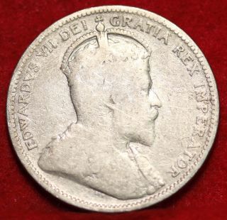 1906 Canada 25 Cents Silver Foreign Coin S/h photo