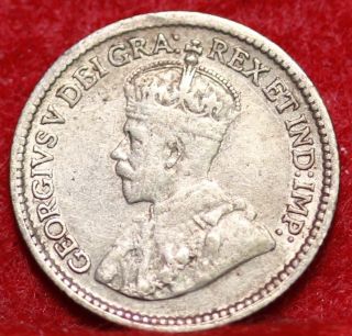 1914 Canada 5 Cents Silver Foreign Coin S/h photo