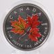 2001 Canadian 1oz Colored Silver Maple Leaf $5 Coin,  Box, Coins: Canada photo 1