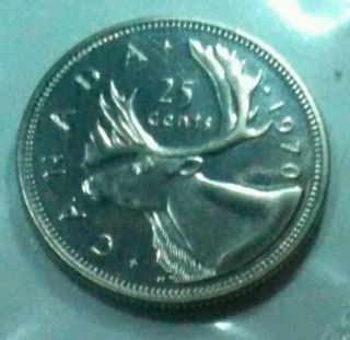 Canada 1970 Canada 25c Quarter Dollar Coin - Uncirculated photo
