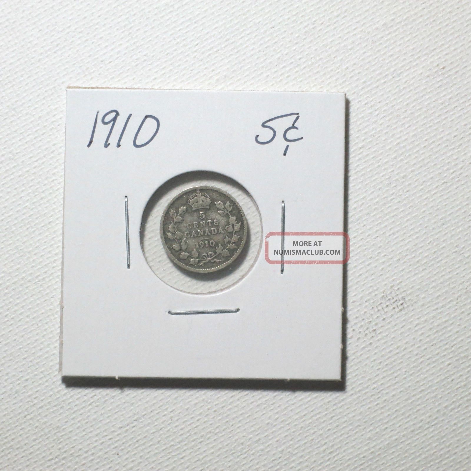 Canadian Silver Five Cent Coin Year 1910 1910-canada-silver-50-cent-coin