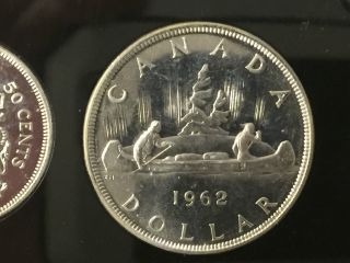 Canada 1962 Proof Like Uncirculated Silver Dollar photo
