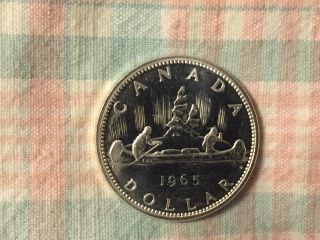 Canada 1965 Proof Like Silver Dollar,  2 photo