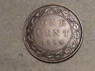 1904 Canadian Large Cent 1615b photo