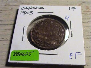 1903 Canadian Large Cent - Zbh625 photo