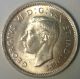 1937 Canada Canadian Silver Ten Cent Coin 10 Cents George Vi Uncirculated Ms Coins: Canada photo 1