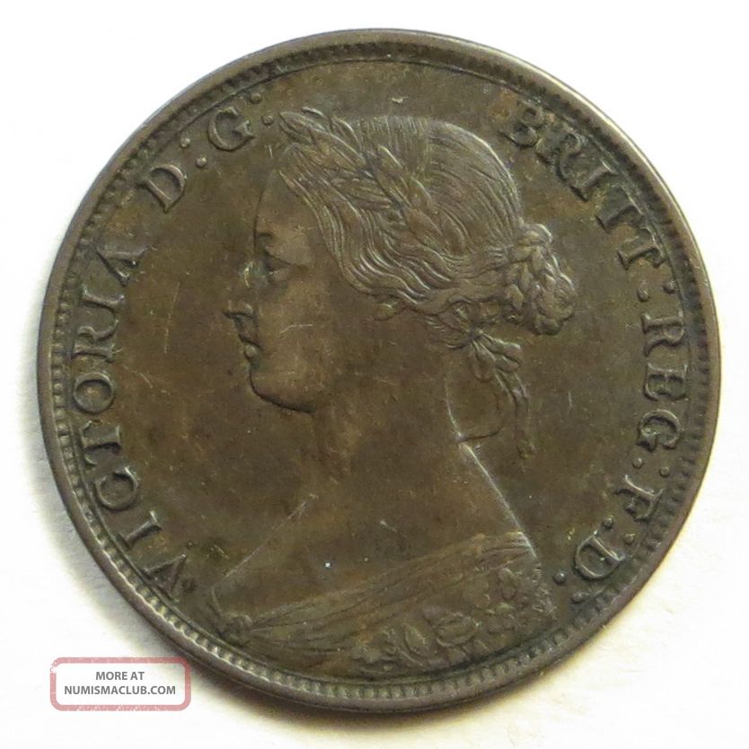 Canadian Province (nova Scotia) 1 Cent Broze Coin 1861 Queen Victoria - Au Coins: Canada photo
