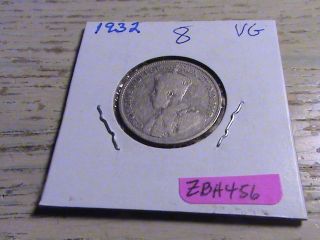 1932 Canadian Silver Quarter - Zbh456 photo