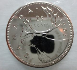 1983 Canada 25 Cents Proof - Like Coin photo