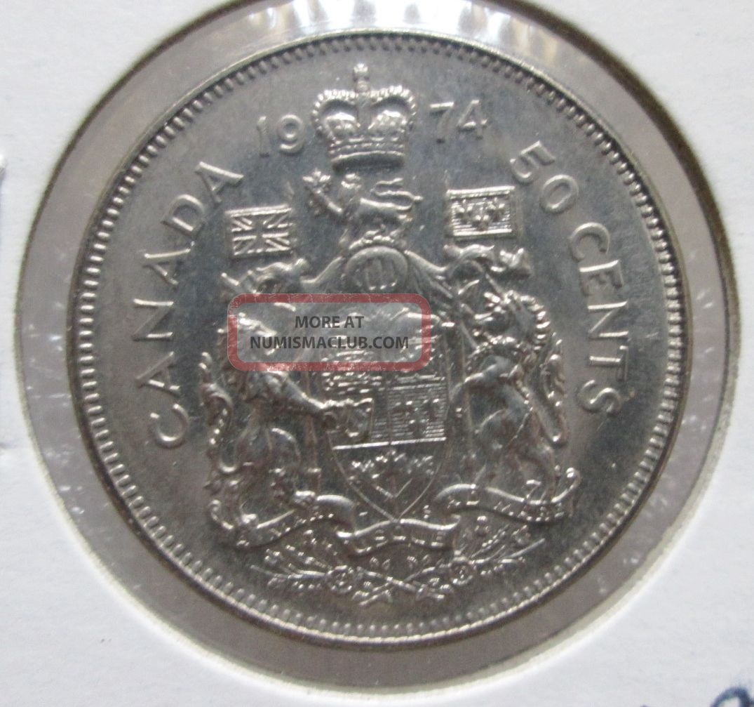 1974 Canada 50 Cents Coin Half Dollar For The Collector 1974-canada-50-cents-coin-half-dollar-for-the-collector