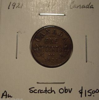 Canada George V 1921 Small Cent - Au photo
