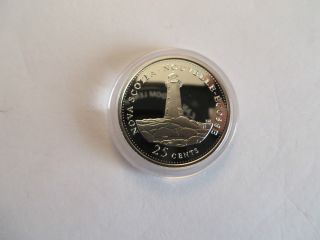 1992 Canada Sterling Silver Proof Quarter,  Nova Scotia,  Pkg, photo