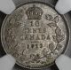 1913 Ngc Au 58 Canada Silver 10 Cents (small Leaves) King George V Coin Coins: Canada photo 1