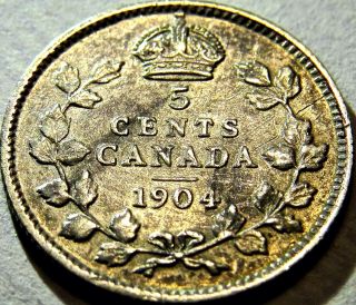 1904 Canada 5 Five Cents photo