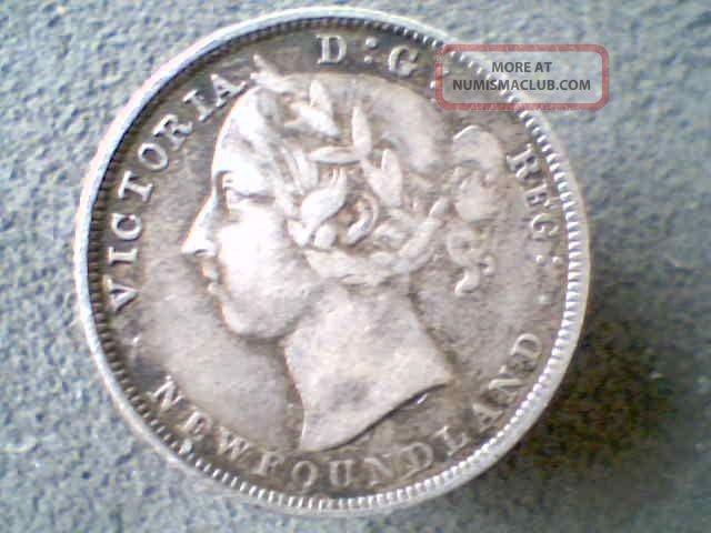 Canada 19th C.  Newfoundland Sterling Silver 20 Cents 1899 Victoria 120k Coins: Canada photo