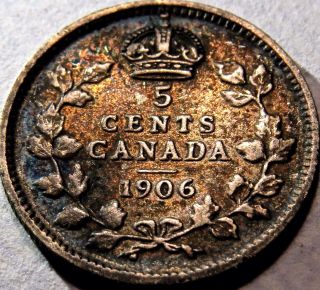 1906 Canada 5 Five Cents photo