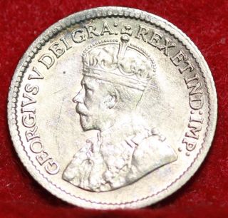 Uncirculated 1920 Canada 5 Cents Silver Foreign Coin S/h photo