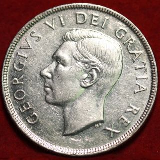 1950 Canada Dollar Silver Foreign Coin S/h photo