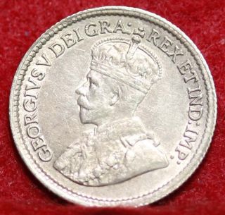 1915 Canada 5 Cents Silver Foreign Coin S/h photo