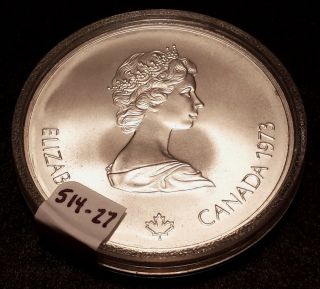 1973 Canada Uncirculated Silver $5 - 1976 Montreal Olympics,  Kingston/sailing photo