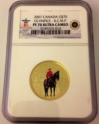 Canada 2010 Vancouver Olympics Gold Coin Rcmp - Ngc Pf 70 - photo