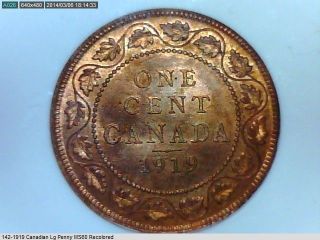 1919 Canada Large Cent Ms - 60 photo